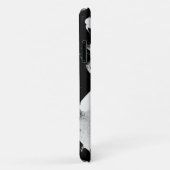 Borstelige zwart-wit iPhone 11 Hoesje | Aanpasbaar (Achterkant/rechts)