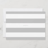 Borstelkalligrafie Grijze fotocollage geboorte Aankondiging (Achterkant)