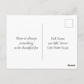 Borstelkunst van herfstloof voor Thanksgiving Briefkaart (Achterkant)