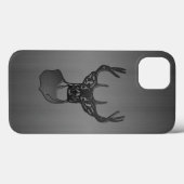 Borstelmetaal - Witte staartbuck Deer Hoesje-Mate Case-Mate iPhone Case (Achterkant (horizontaal))