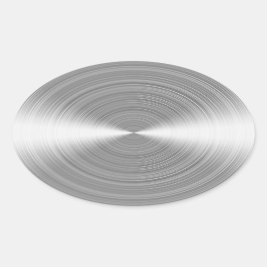 borsteloos ovale sticker (Voorkant)