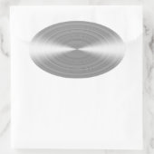 borsteloos ovale sticker (Tas)