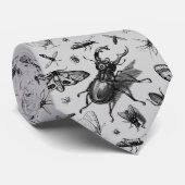  borstels en vliegen snijdt de Entomologie grijs Stropdas (Opgerold)