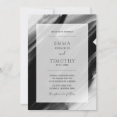 Borstels met zwarte en grijze waterverf kaart (Voorkant)