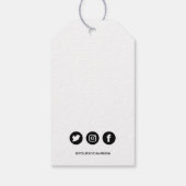 Borstelscript Handgemaakte Social Media Prijs Cadeaulabel (Achterkant)