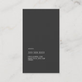 Borstelslag Goud en Monogram Visitekaartje (Achterkant)