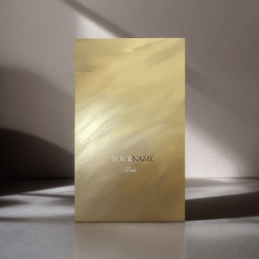 Borstelslag Goud en Monogram Visitekaartje