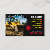 Borstelsnijders, struik het hangen, land het ontru visitekaartje (Achterkant)