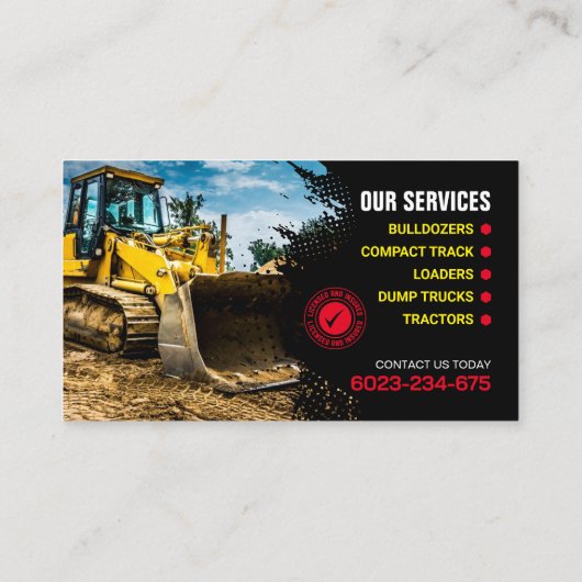 Borstelsnijders, struik het hangen, land het ontru visitekaartje (Achterkant)