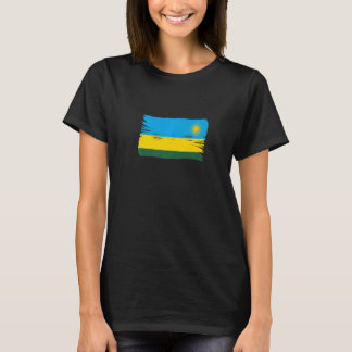 borstelstijl Rwanda Flag T-shirt