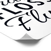 BORSTELSTOKER FLOSS SPOELEN Badkamer bord Poster (Hoek)