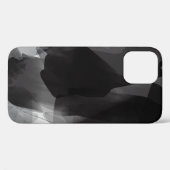 Borstelzwart en wit Abstracte achtergrond Case-Mate iPhone Case (Achterkant (horizontaal))