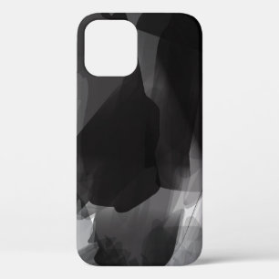 Borstelzwart en wit Abstracte achtergrond Case-Mate iPhone Case