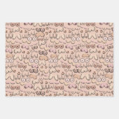 borsten die papierbladen inpakken inpakpapier vel (Voorkant 3)