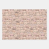 borsten die papierbladen inpakken inpakpapier vel (Voorkant)