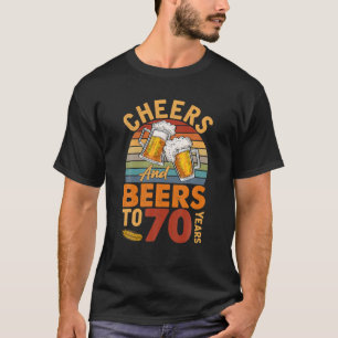 borsten en bier voor mijn 70-jarige 70ste t-shirt