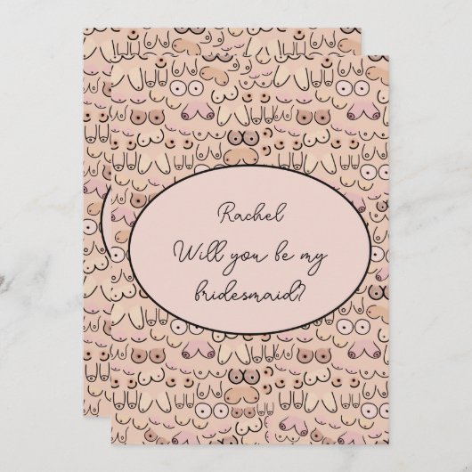 borsten kaart (Voorkant / Achterkant)