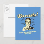 Borsten: oogcontact vermijden briefkaart (Voorkant / Achterkant)