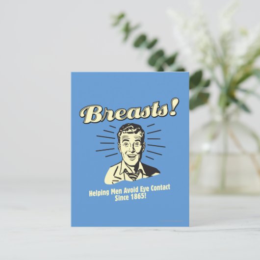 Borsten: oogcontact vermijden briefkaart (Staand voorkant)