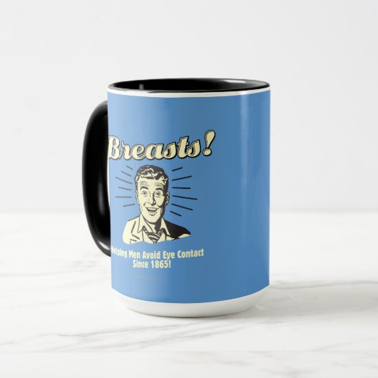 Borsten: oogcontact vermijden mok (Voorkant links)