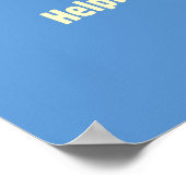 Borsten: oogcontact vermijden poster (Hoek)