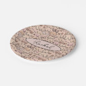 borsten papieren bordje (Gekanteld)