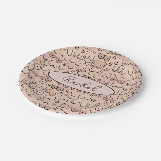 borsten papieren bordje (Gekanteld)