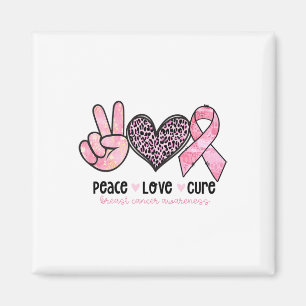 Borstgewaarwording roze lint magneet