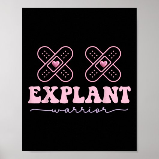 Borstimplantaat Ziekte Kanker Bewustzijnsstrijder Poster (Voorkant)