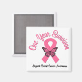Borstkanker 1 jaar overleving magneet (Voorkant / Achterkant)