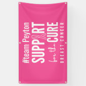 borstkanker aangepaste Banner Outdoor Roze Teken (Verticaal)