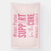 borstkanker aangepaste gepersonaliseerde naam Bann Spandoek (Verticaal)