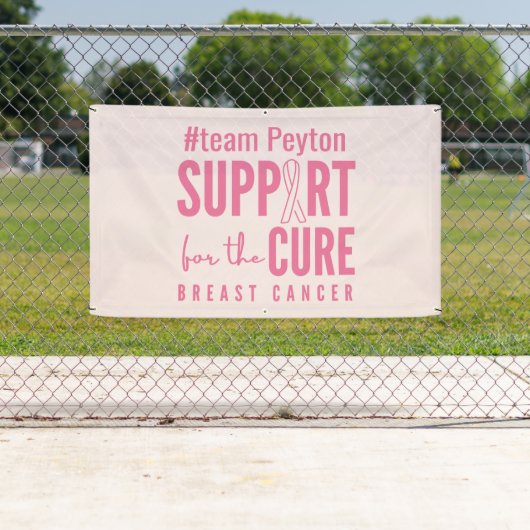 borstkanker aangepaste naam Banner Outdoor Sign ro (Insitu)