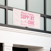 borstkanker aangepaste naam Banner Outdoor Sign ro (Buitenkant Gebouw)