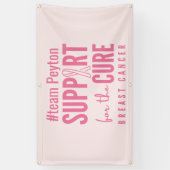 borstkanker aangepaste naam Banner Outdoor Sign ro (Verticaal)