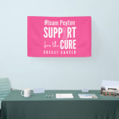 borstkanker aangepaste naam Banner Sign roze (Beurs)