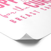 Borstkanker aangepaste naam Poster Prints (Hoek)
