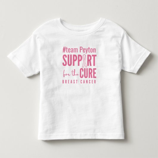 borstkanker aangepaste ondersteuning genezing peut kinder shirts (Voorkant)
