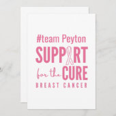 borstkanker aangepaste ondersteuning uitnodiging (Voorkant / Achterkant)