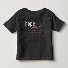 borstkanker. Aangepaste #team naam. Kleuter T-shir Kinder Shirts