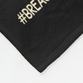 Borstkanker Aankomst ondersteuningsplein borstkank Fleece Deken (Hoek)