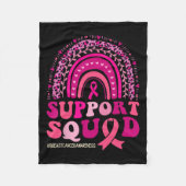 Borstkanker Aankomst ondersteuningsplein borstkank Fleece Deken (Voorkant)