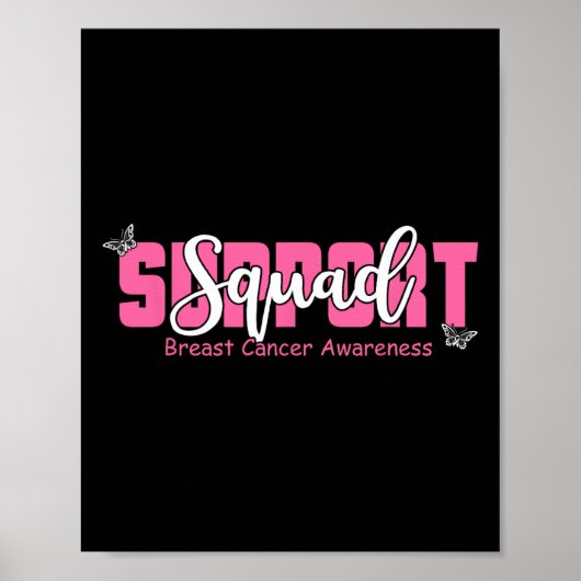 Borstkanker Aankomst ondersteuningsplein borstkank Poster (Voorkant)