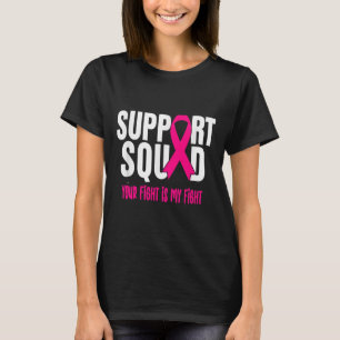 Borstkanker Aankomst ondersteuningsplein borstkank T-shirt