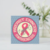 Borstkanker - Aanvraag voor bewustmaking - pas aan Kaart (Staand voorkant)