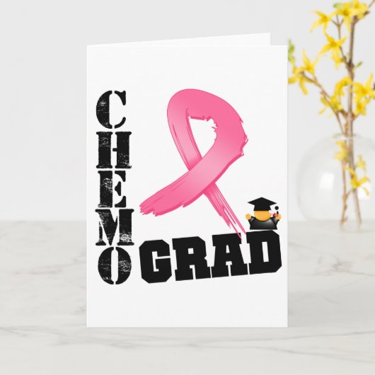 Borstkanker Afstudeerder Kaart (Gele Bloem)