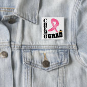 Borstkanker Afstudeerder Vierkante Button 5,1 Cm (In situ)