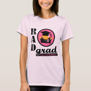 BORSTKANKER Afstudeerder voor straling T-shirt