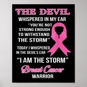 Borstkanker arrior Cancer Survivor Clothing Gif Poster