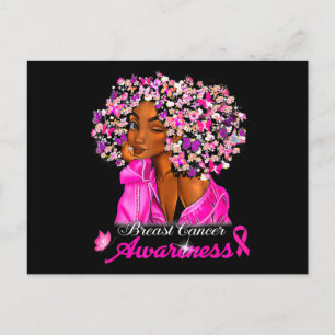 Borstkanker Awareness African American Women Mel Briefkaart
